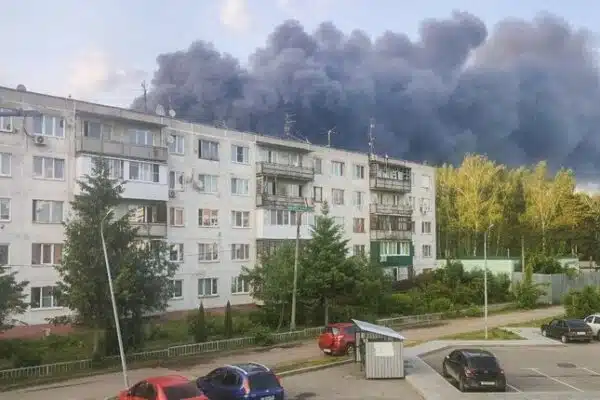 В Підмосков’ї загорівся склад із пально-мастильними матеріалами
