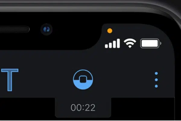 На iPhone горить оранжева точка: що це означає і що робити