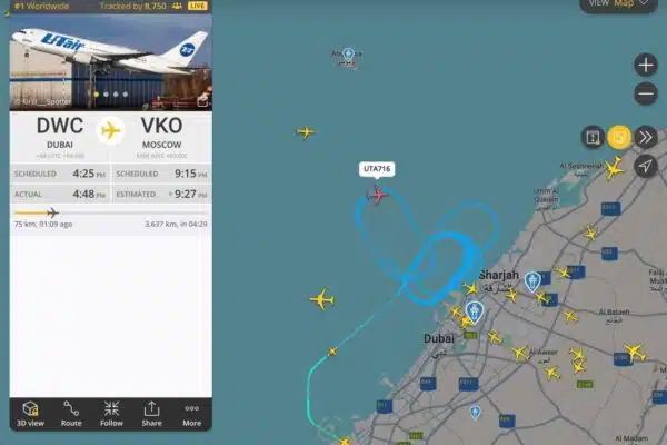 В ОАЕ є загроза падіння російського Boeing 767